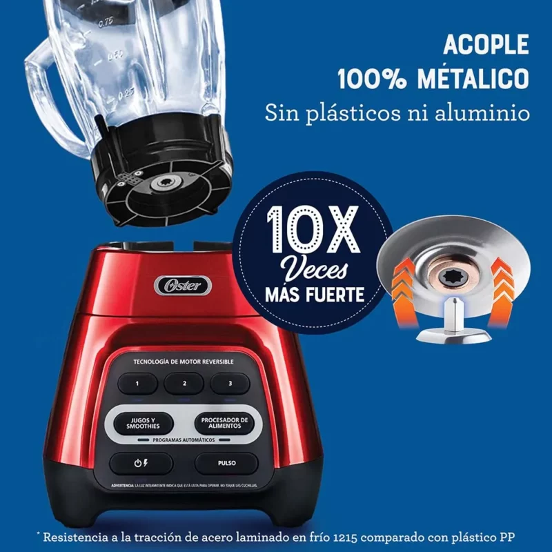 Licuadora Oster Automática Reversible y Vaso Blend&Go