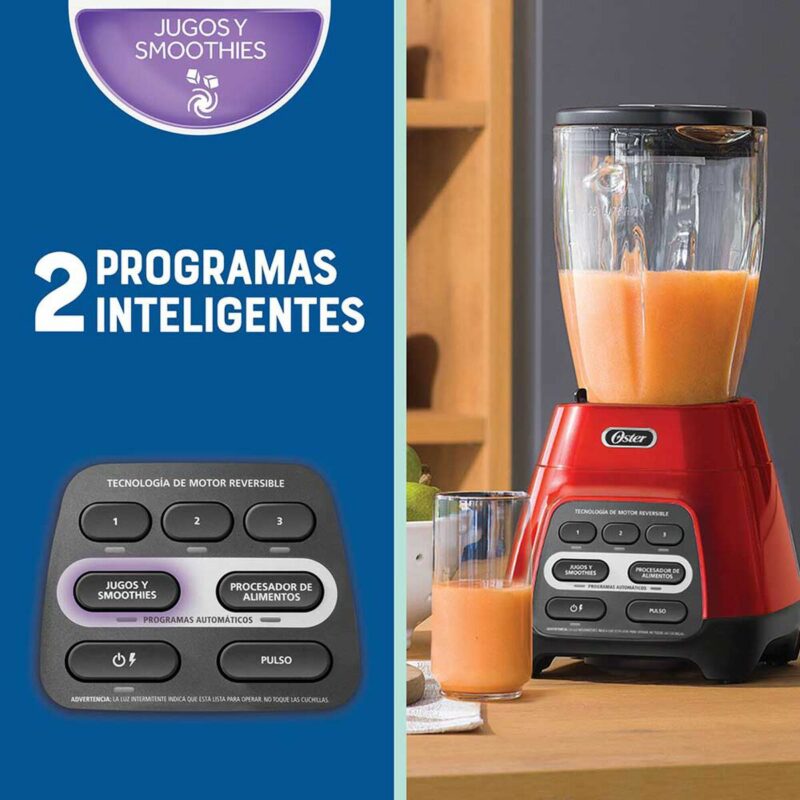 Licuadora Oster Automática Reversible y Vaso Blend&Go