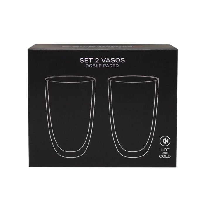 Set 2 Vasos Latte Doble Pared - Imagen 2
