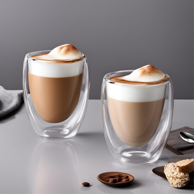 Set 2 Vasos Latte Doble Pared
