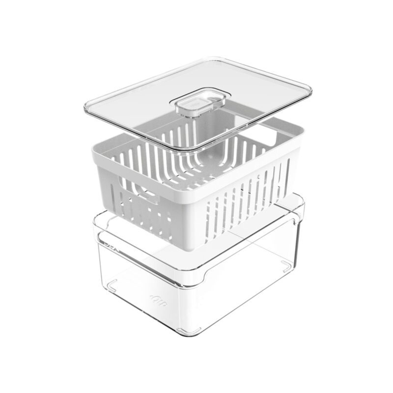 Organizador de Refrigerador con Cesta Clear Fresh OU