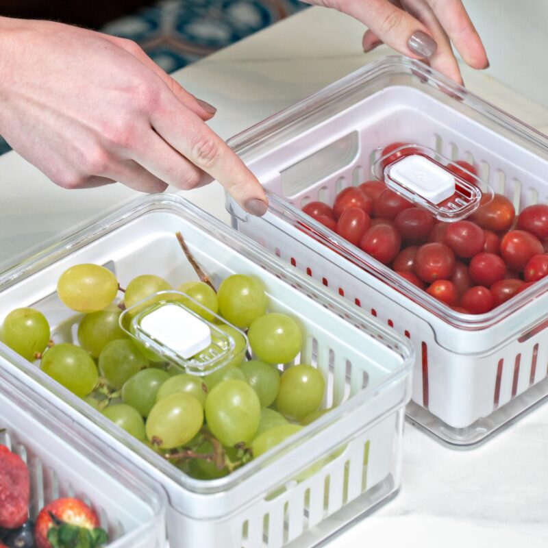 Organizador de Refrigerador con Cesta Clear Fresh OU