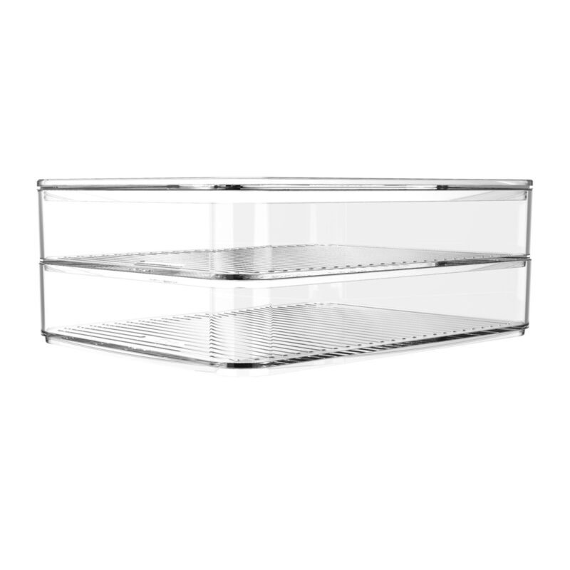 Contenedor Jamón/Queso Doble Clear OU