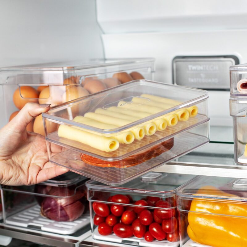 Contenedor Jamón/Queso Doble Clear OU